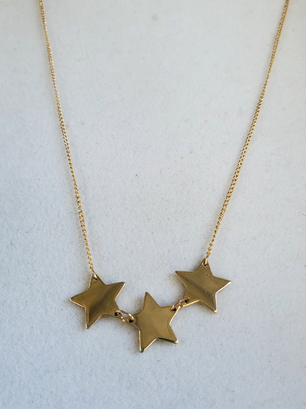 Vintage R. L. Griffith Gold-filled Triple Star Necklace